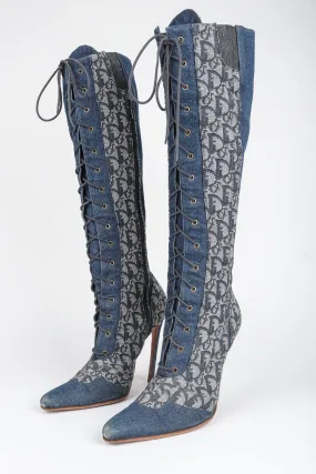 2000 Denim Monogram Boots