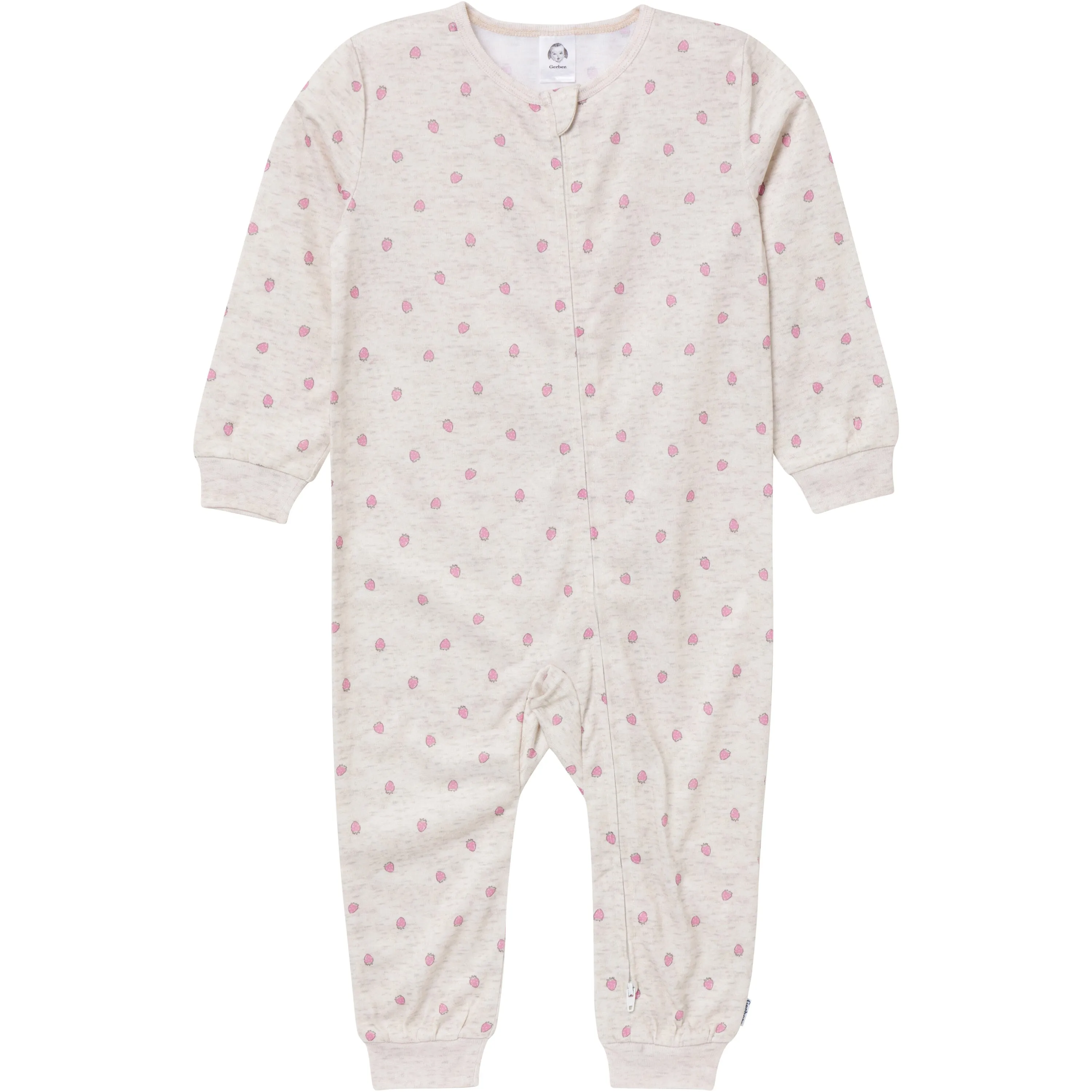 3-Pack Infant & Toddler Girls Fruits Footless Pajamas