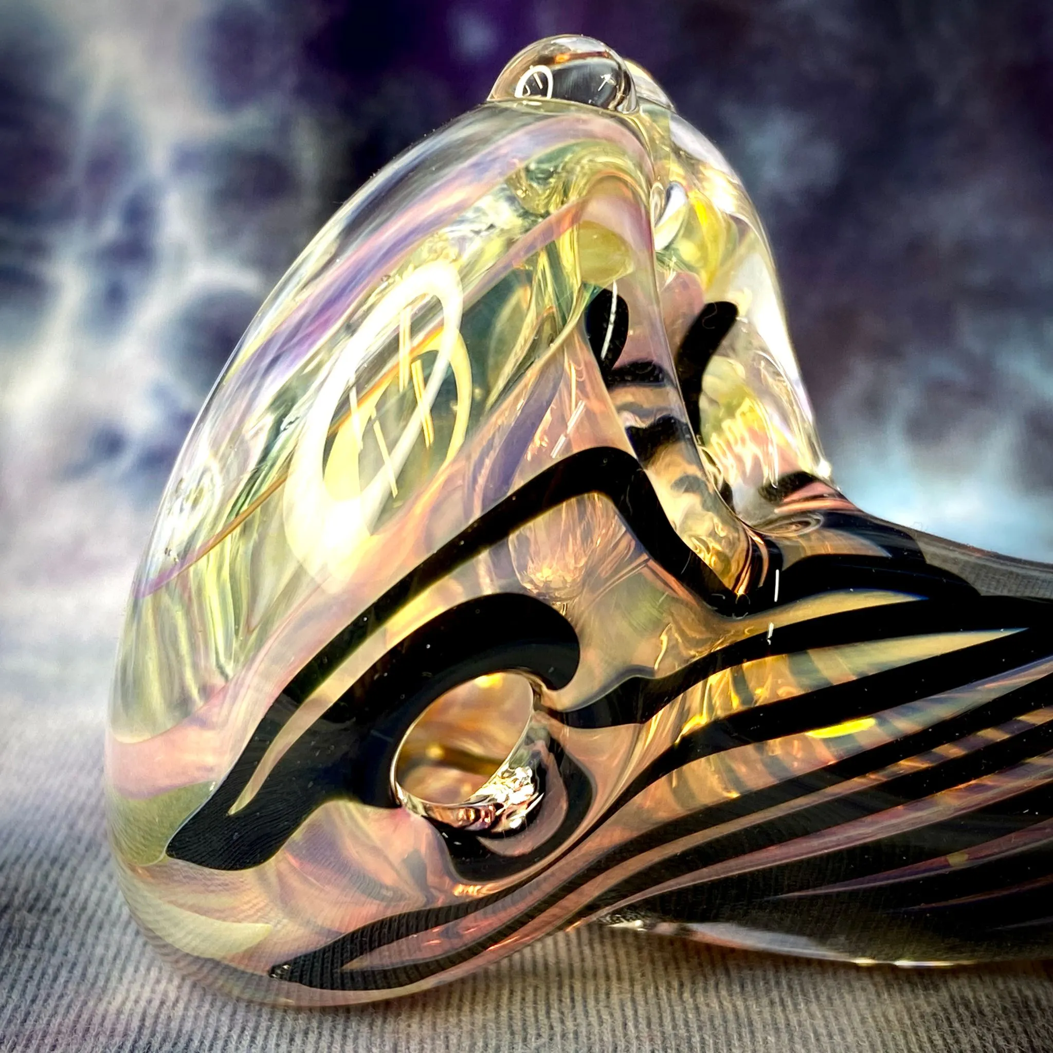 5 Fumed Canework Large Sherlock by Baked Glass