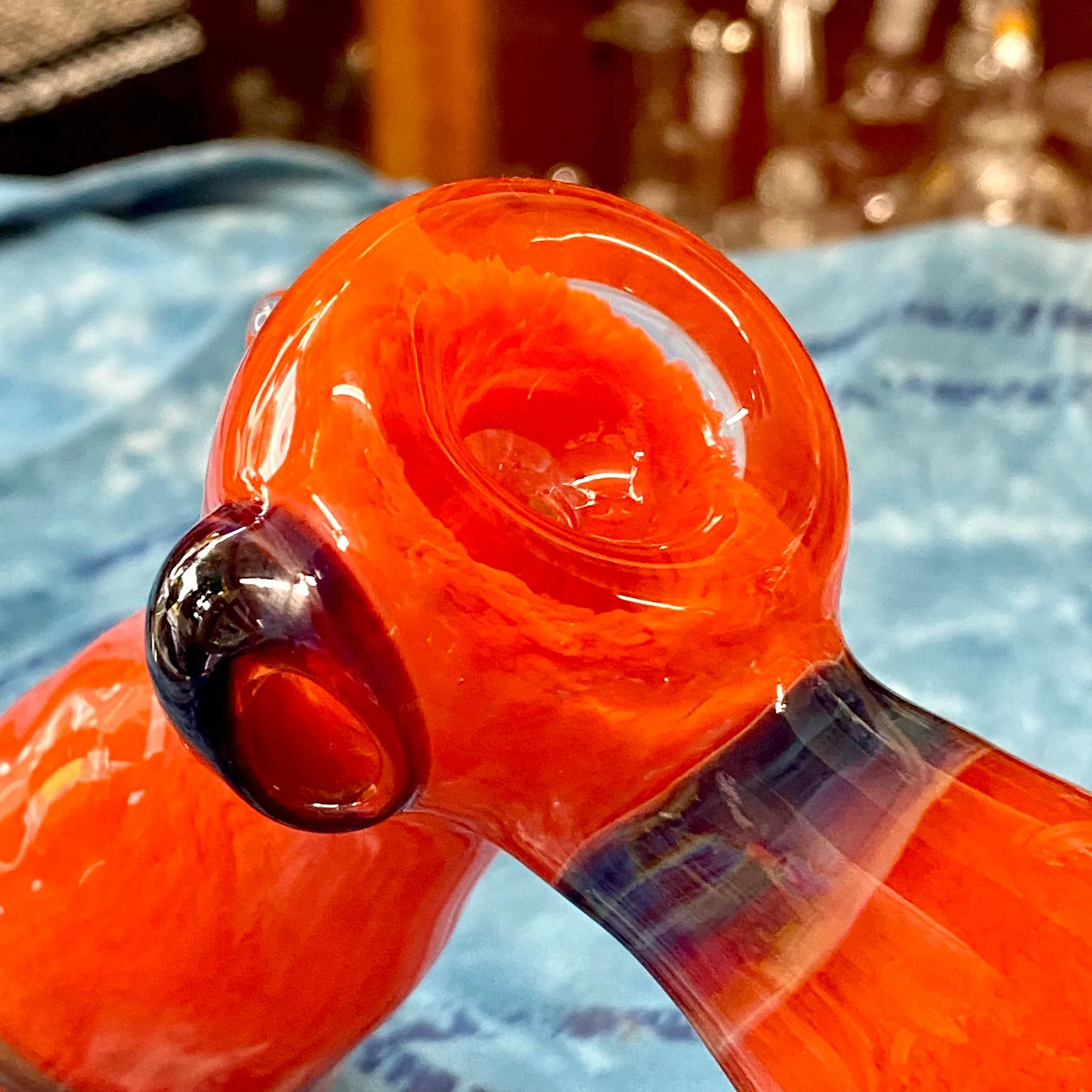 5.5x12 Crayola Orange Wig-Wag Hammer Bubbler by Zach U-Shüd