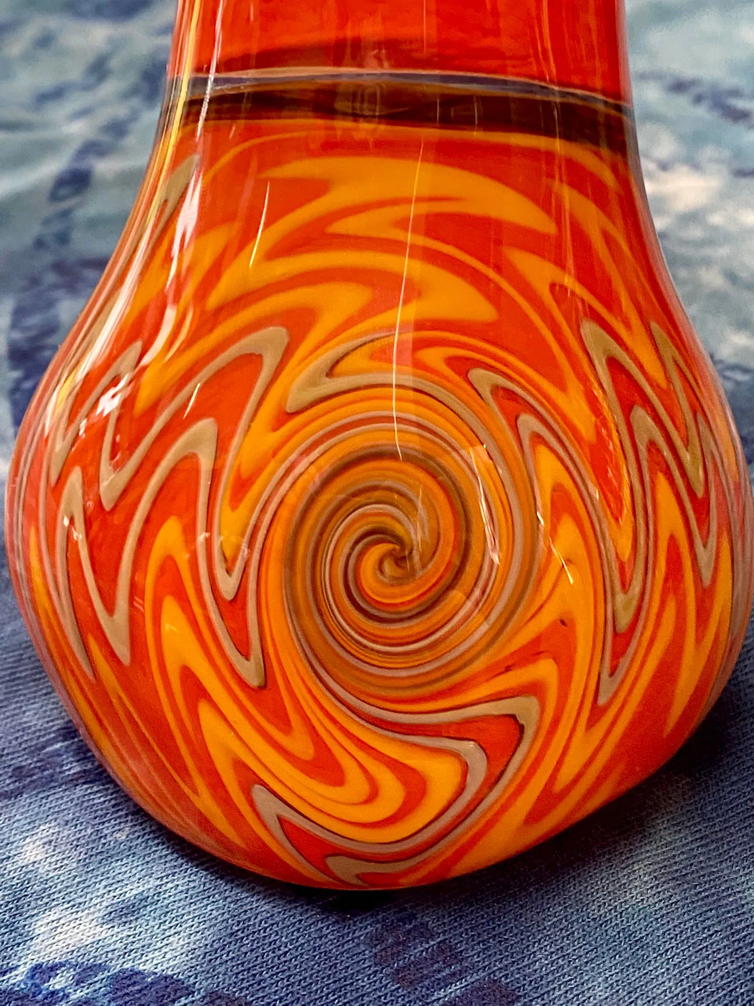 5.5x12 Crayola Orange Wig-Wag Hammer Bubbler by Zach U-Shüd