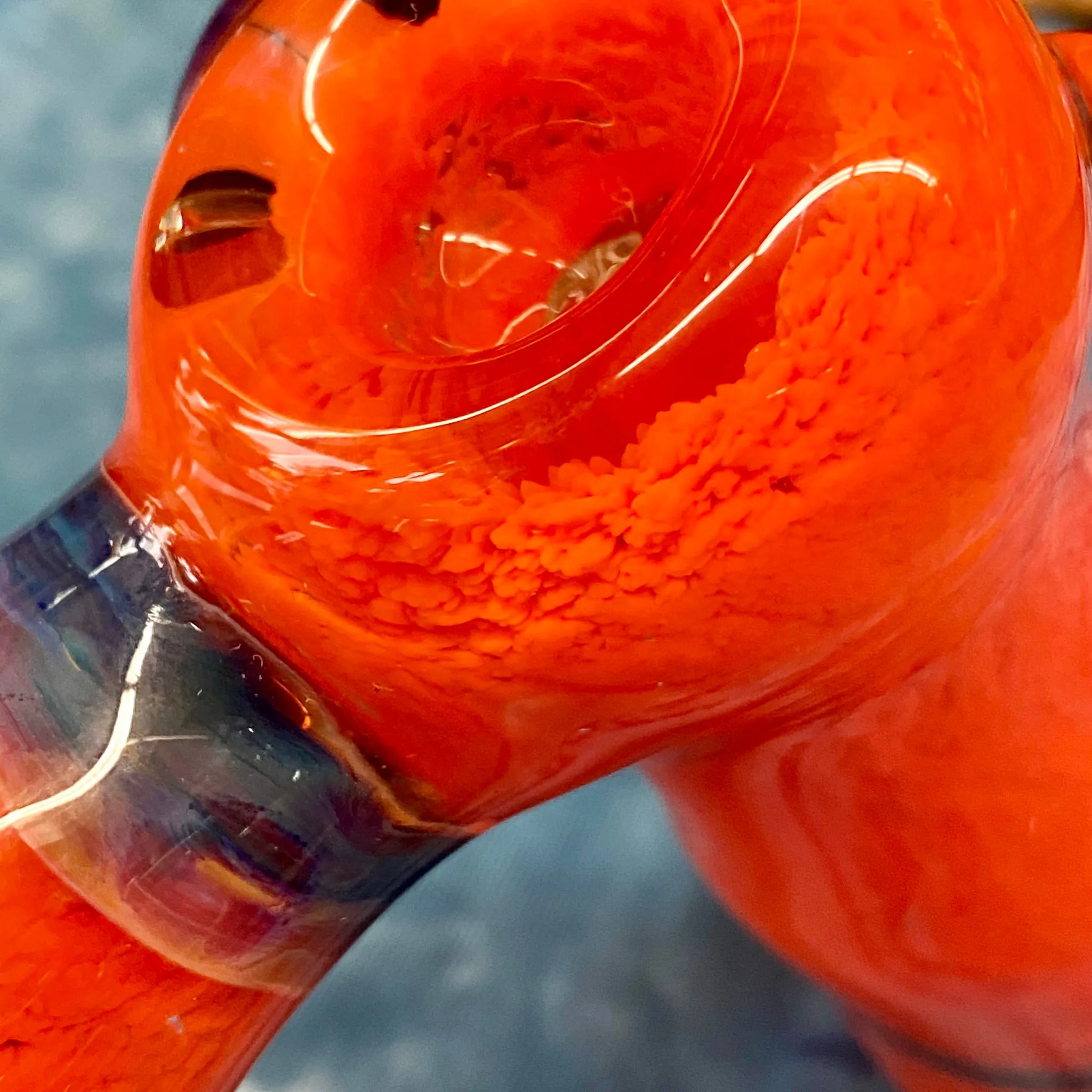 5.5x12 Crayola Orange Wig-Wag Hammer Bubbler by Zach U-Shüd