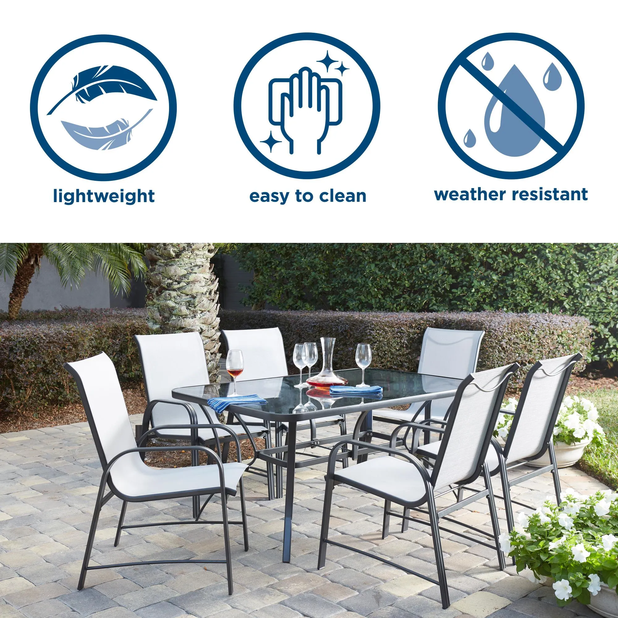 7 Piece Paloma Patio Dining Set