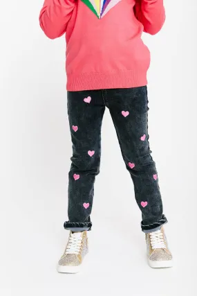 All Over Heart Jeans