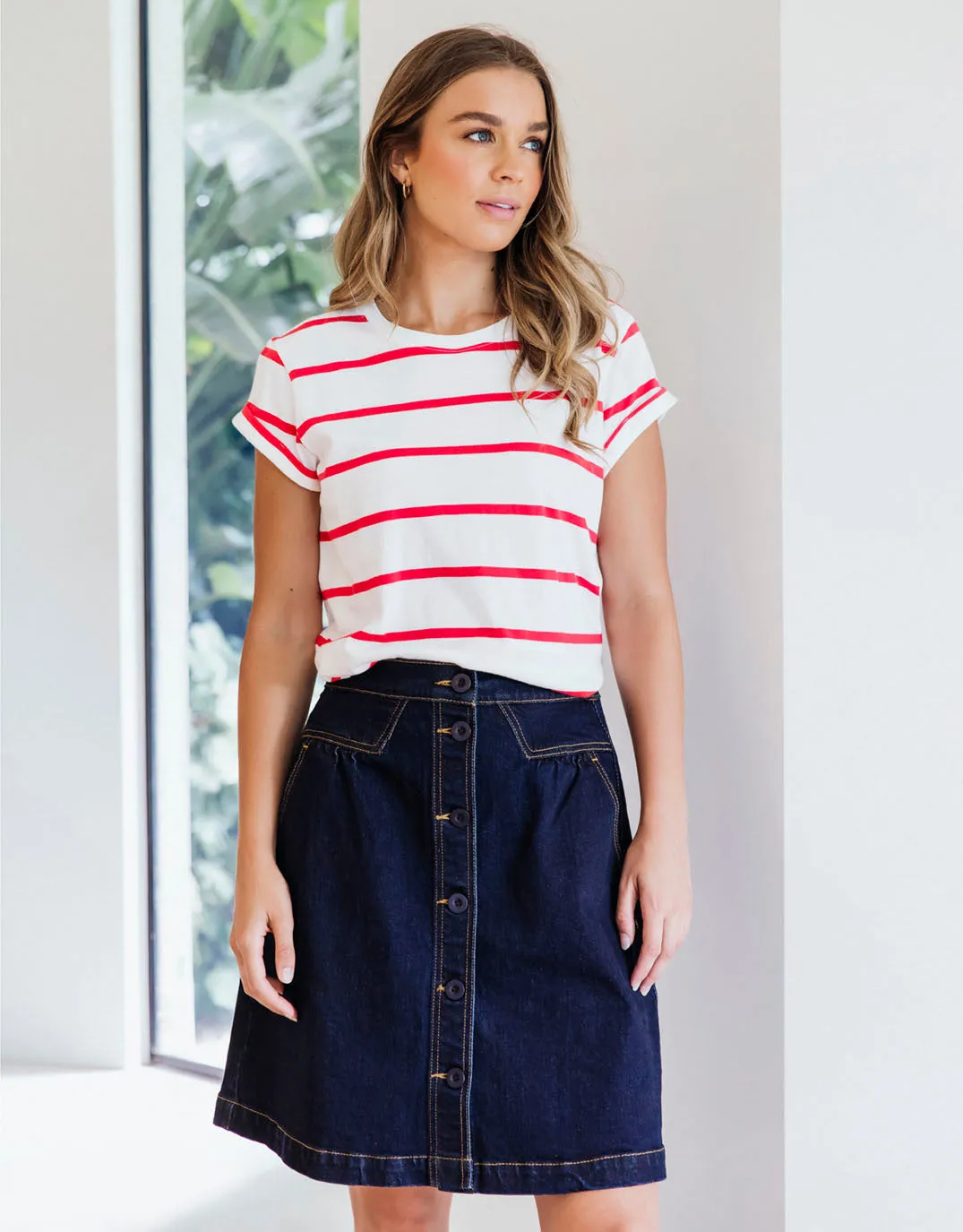 Amanda Skirt - Indigo Denim