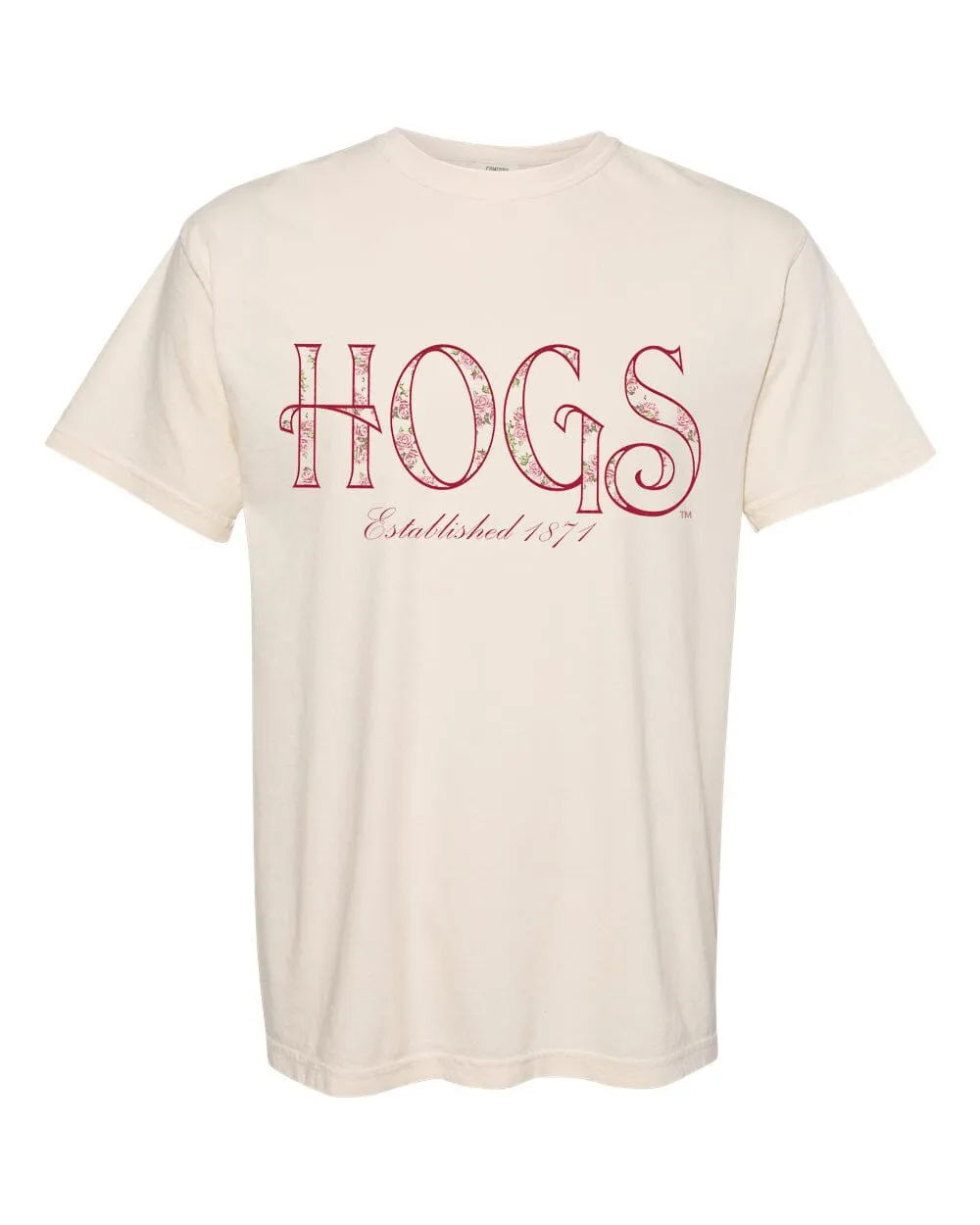 Arkansas Razorbacks Palace Rose Natural Tee