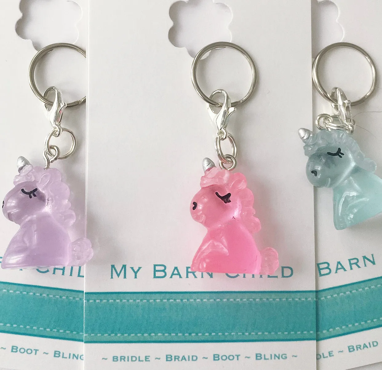 Bridle Charm: Glow-In-The-Dark Unicorn *NEW