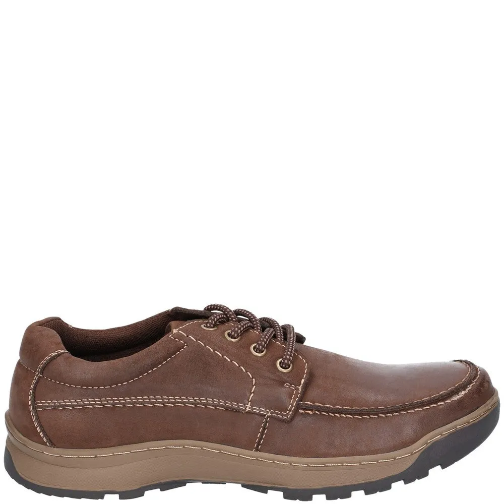 Brown Tucker Lace-Up Shoes