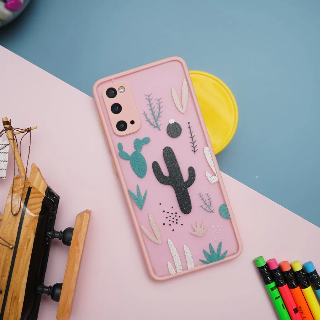 Cactus Print Matte Finish Case - Samsung