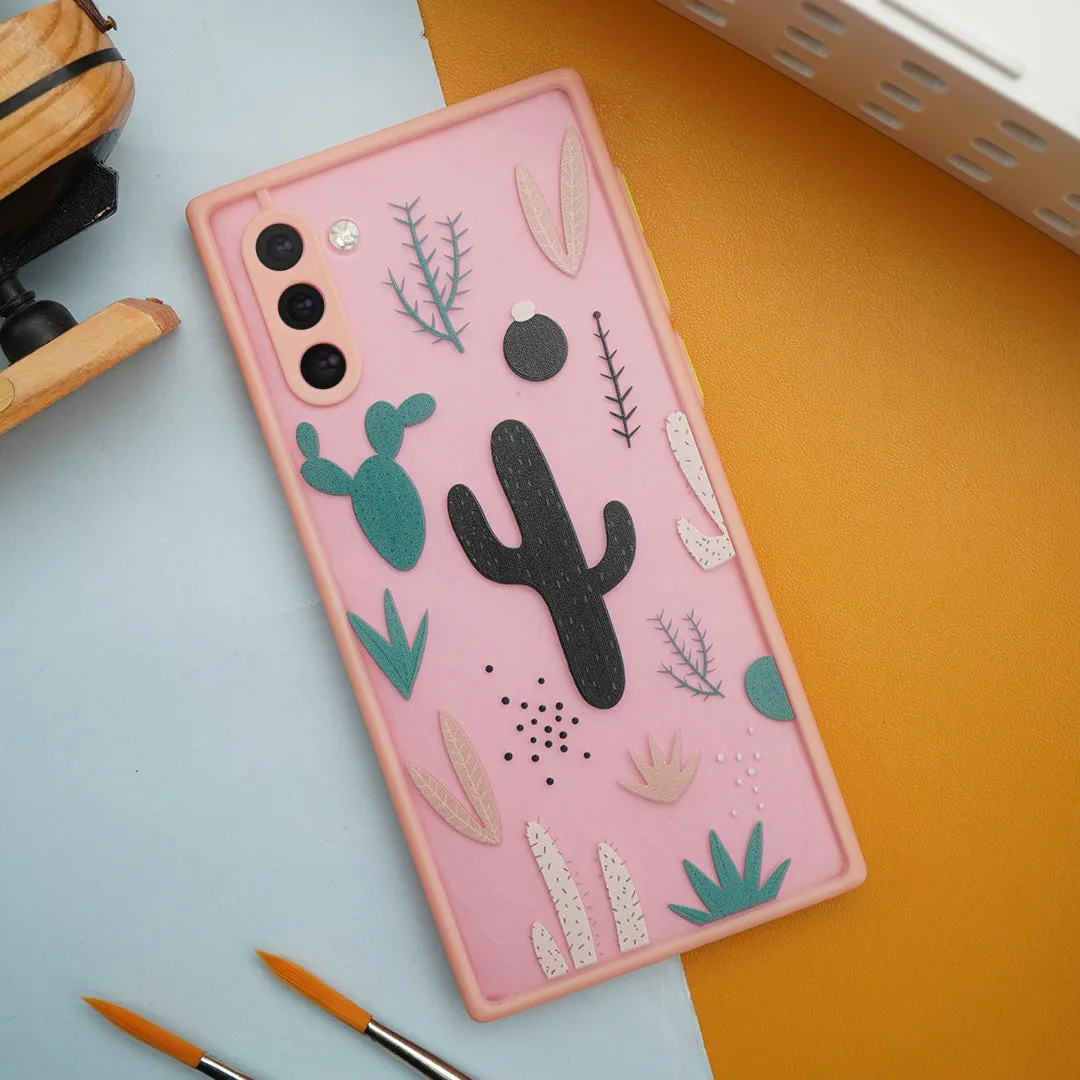 Cactus Print Matte Finish Case - Samsung