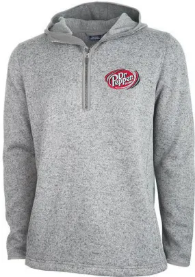 Charles River Heathered Fleece Quarter Zip Hoodie