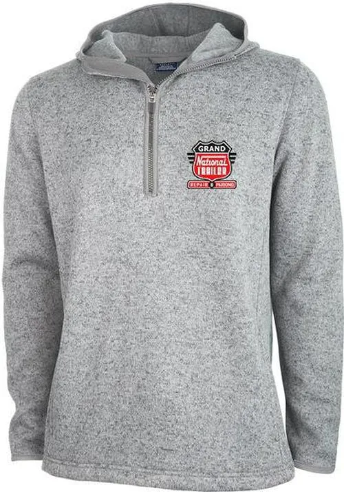 Charles River Heathered Fleece Quarter Zip Hoodie