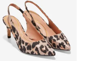 Cole Haan Vandam Sling Back Pump Leopard Women