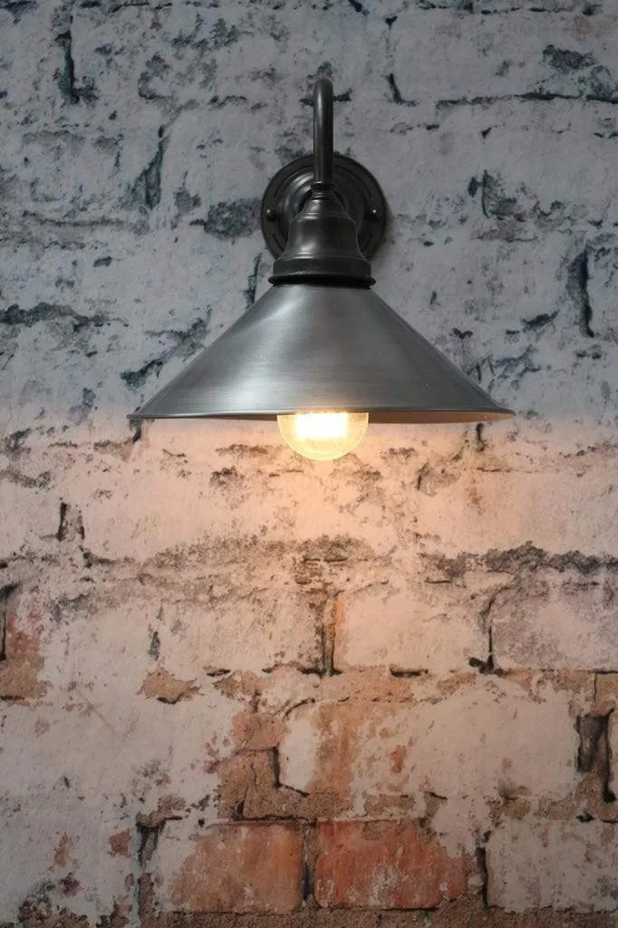 Cone Gooseneck Outdoor Wall Light