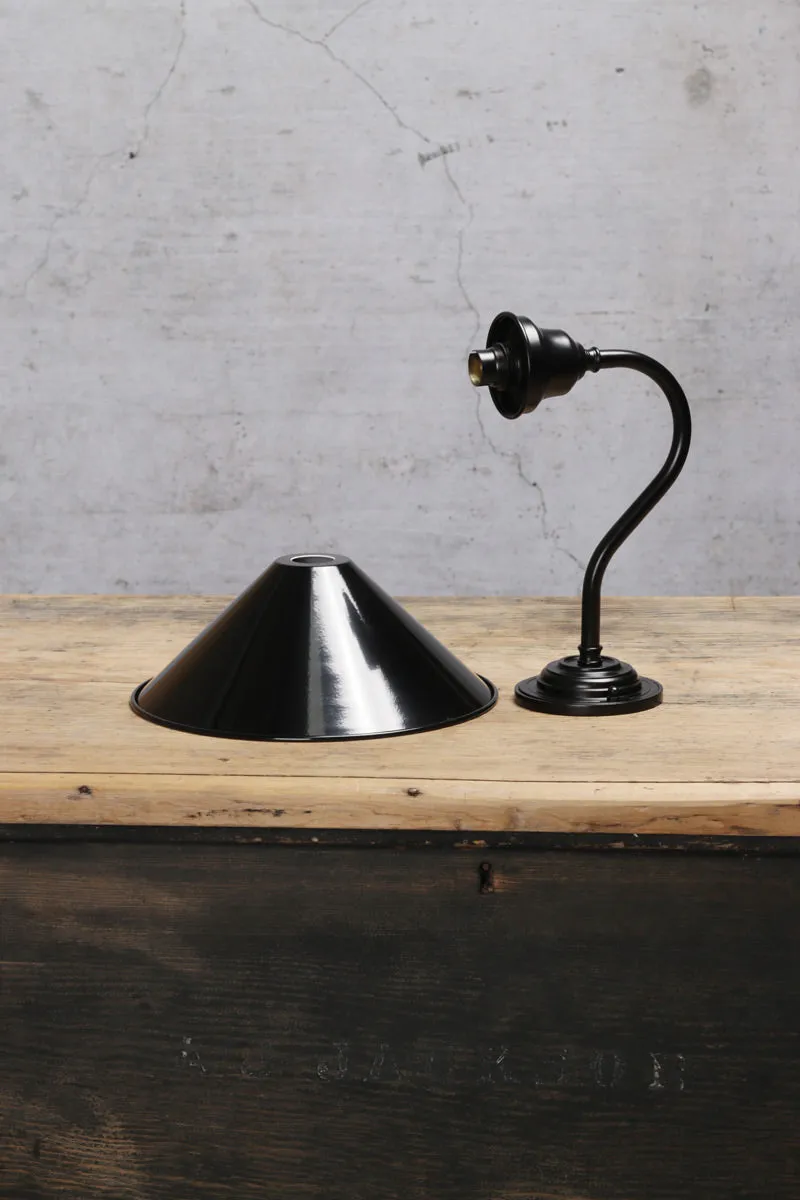 Cone Gooseneck Outdoor Wall Light