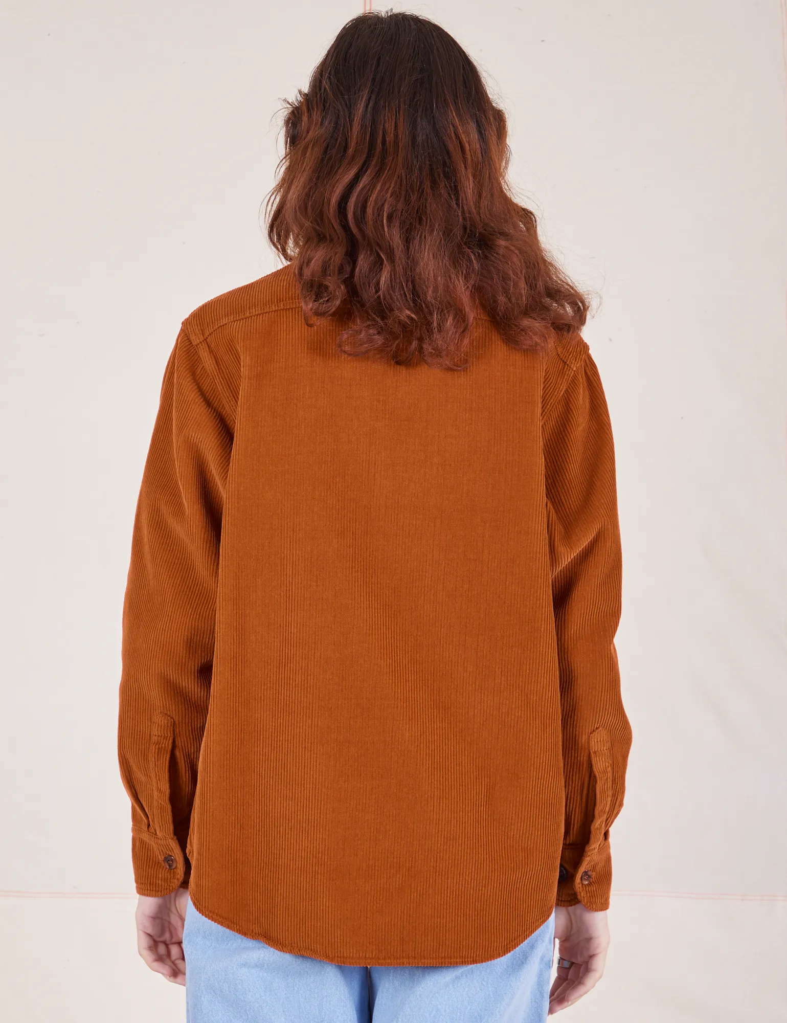 Corduroy Overshirt - Burnt Terracotta *FINAL SALE*