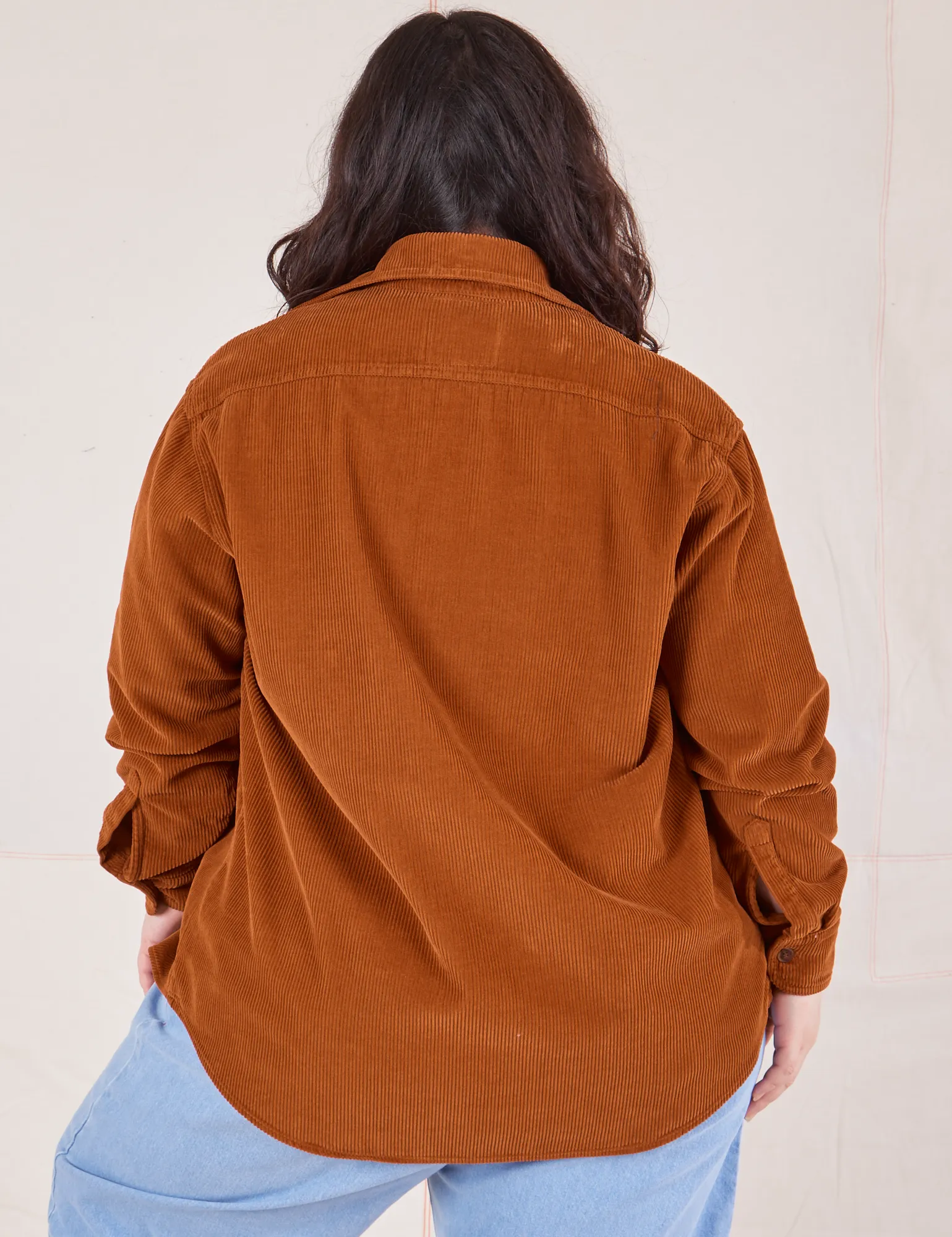 Corduroy Overshirt - Burnt Terracotta *FINAL SALE*