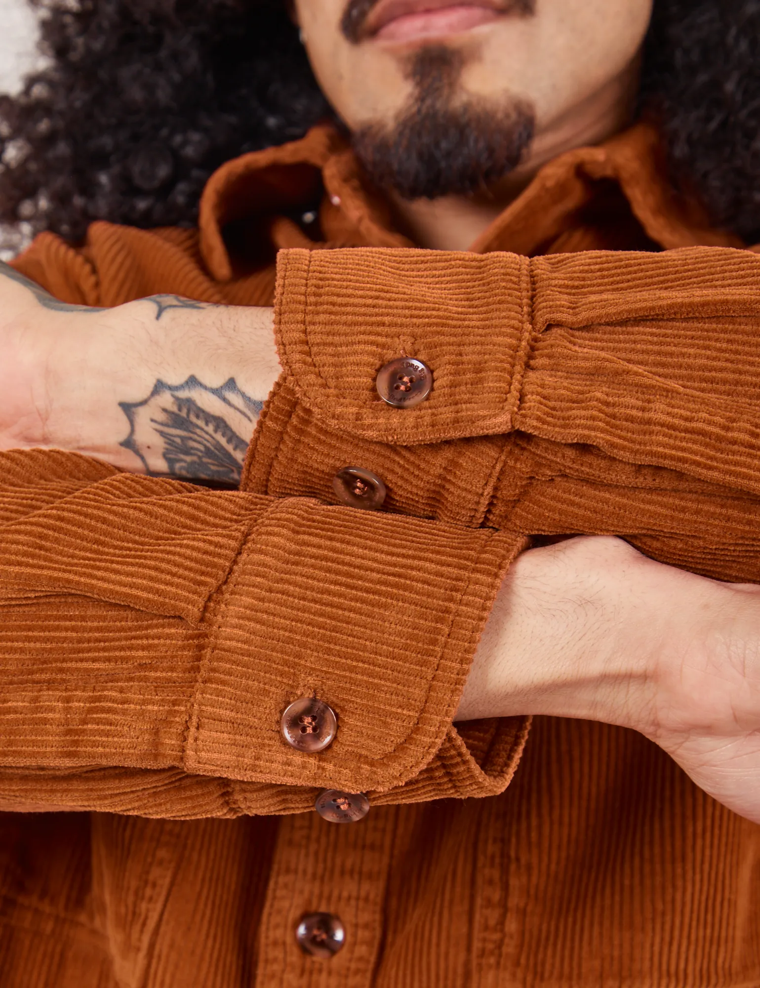 Corduroy Overshirt - Burnt Terracotta *FINAL SALE*