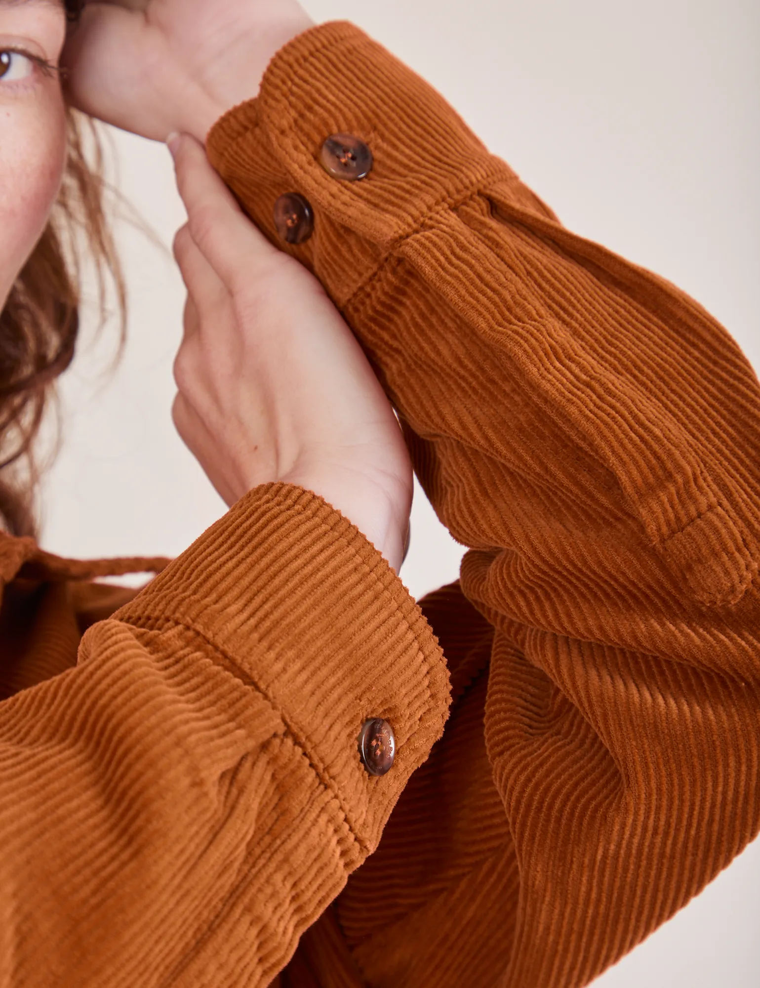 Corduroy Overshirt - Burnt Terracotta *FINAL SALE*