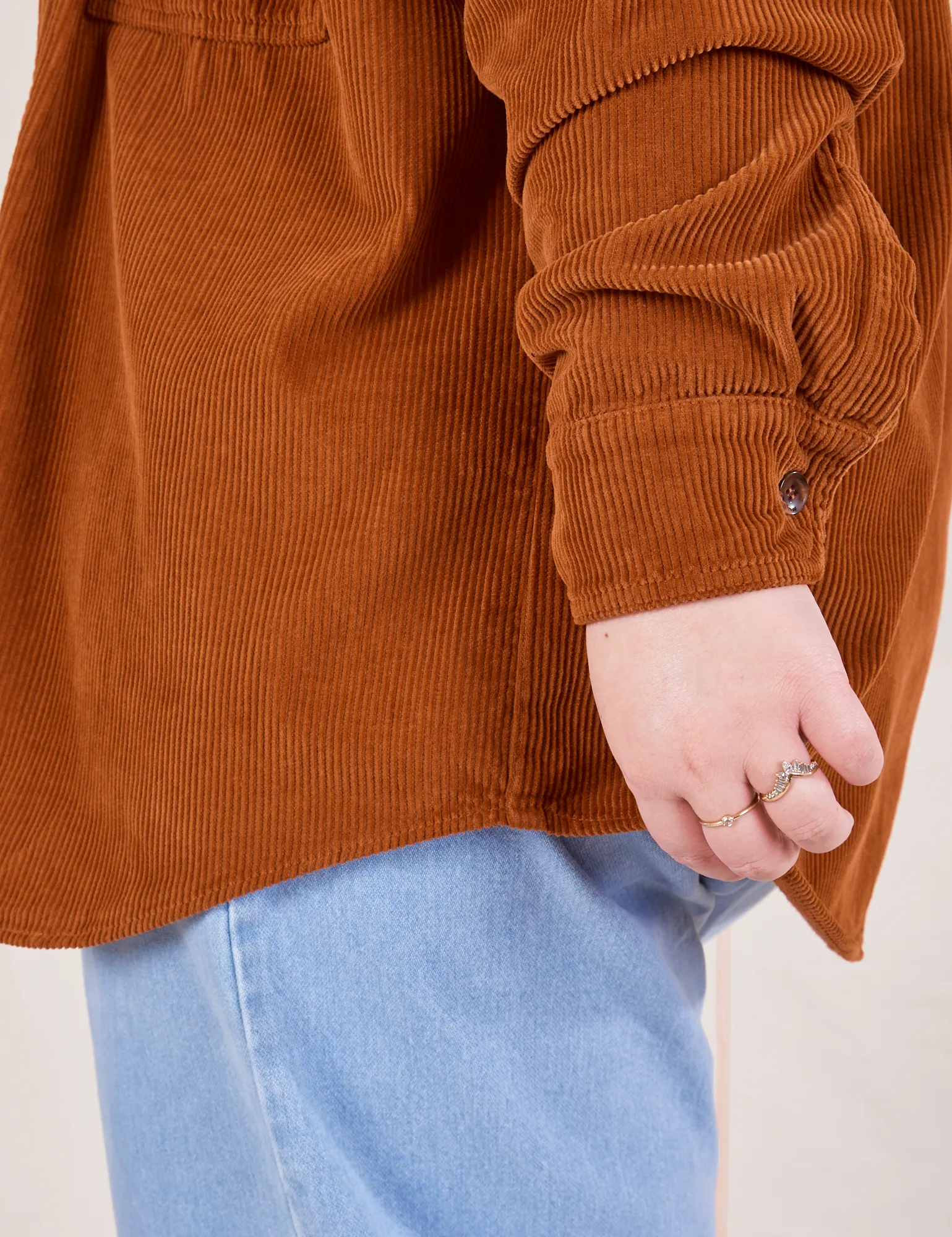 Corduroy Overshirt - Burnt Terracotta *FINAL SALE*