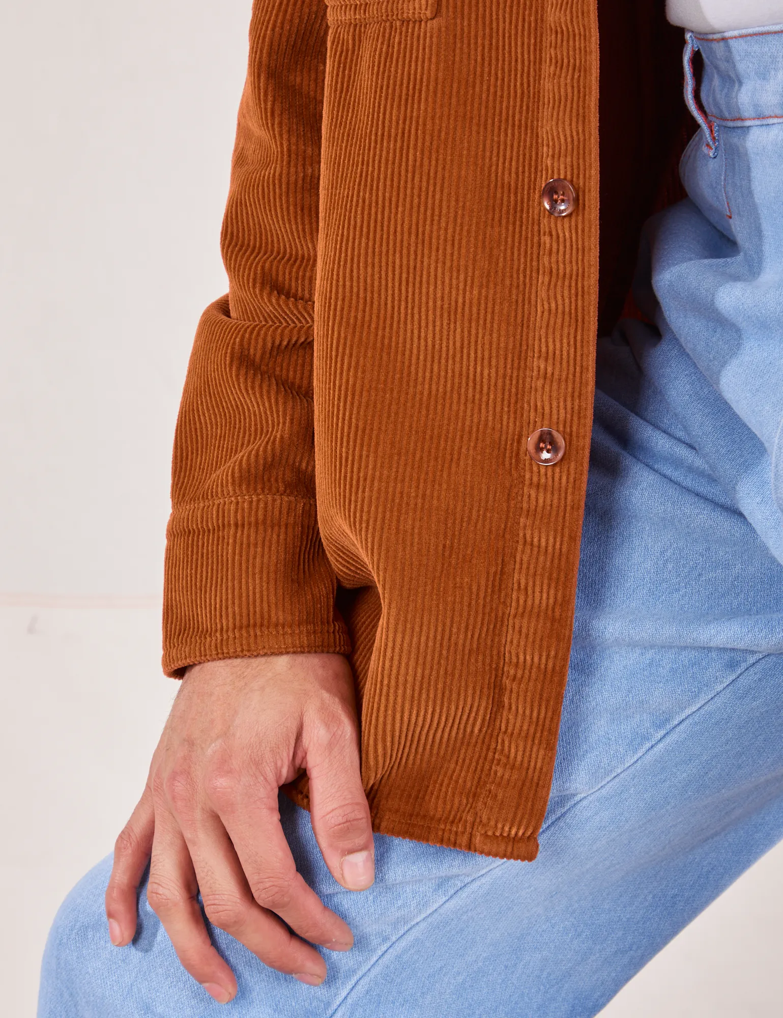 Corduroy Overshirt - Burnt Terracotta *FINAL SALE*