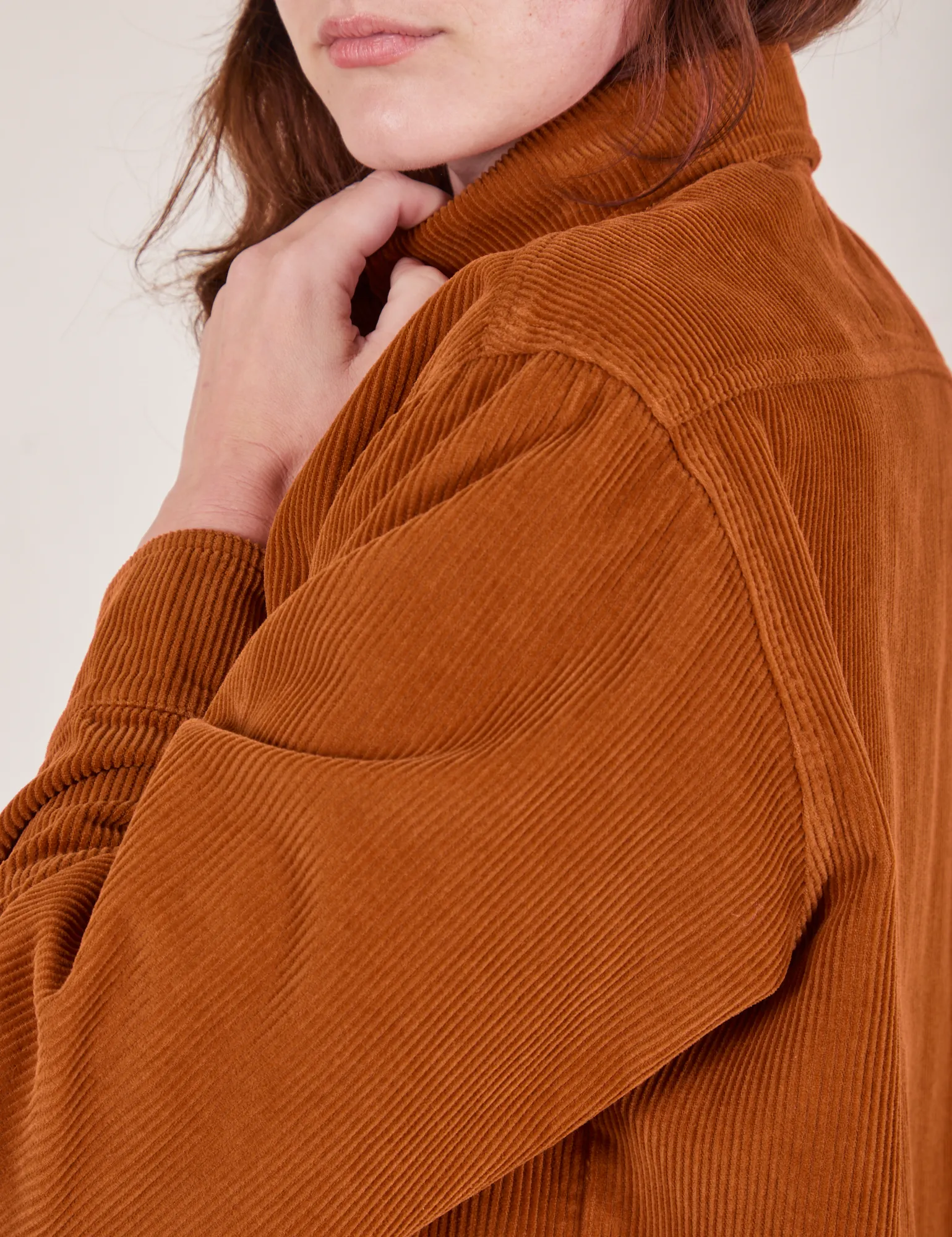 Corduroy Overshirt - Burnt Terracotta *FINAL SALE*