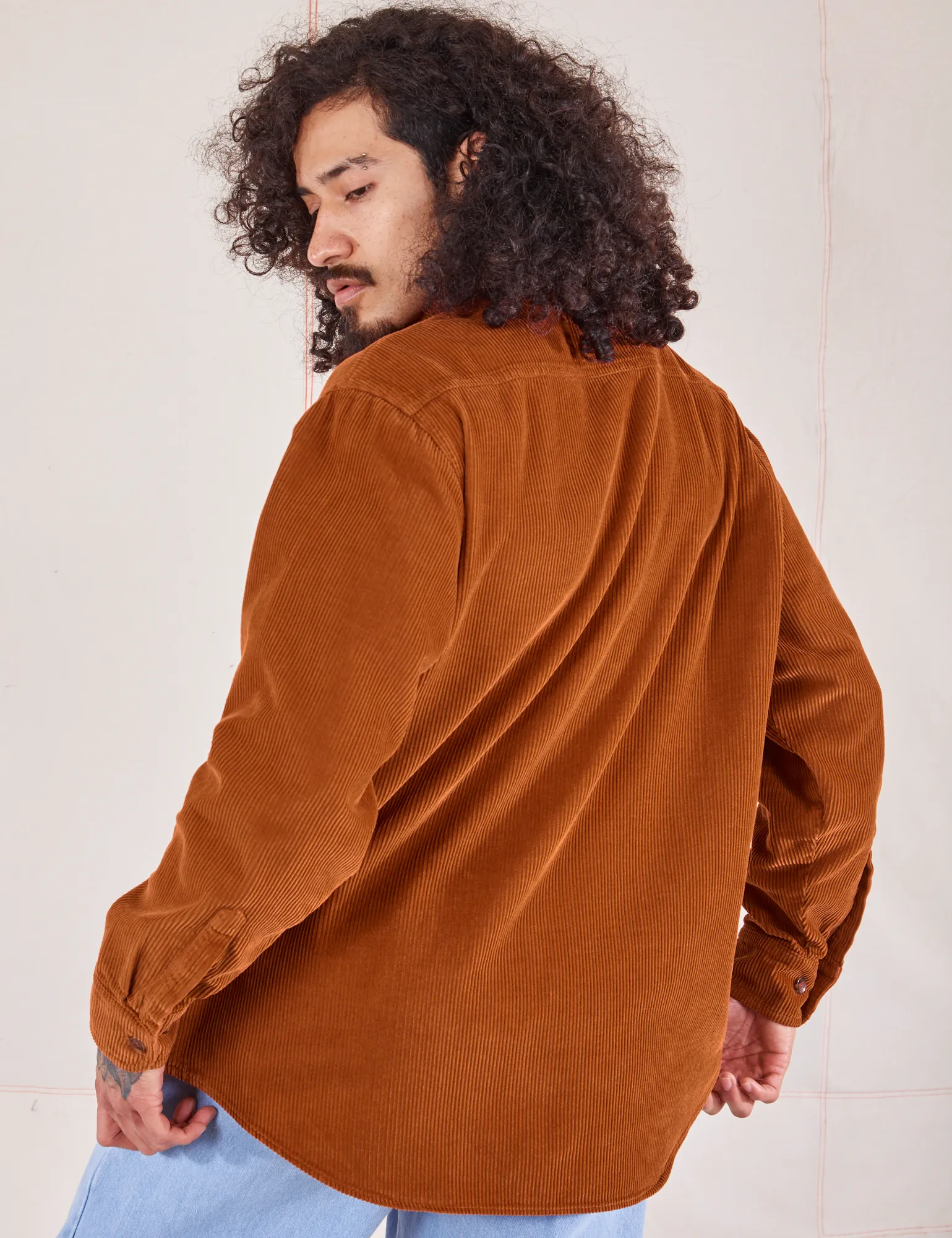 Corduroy Overshirt - Burnt Terracotta *FINAL SALE*