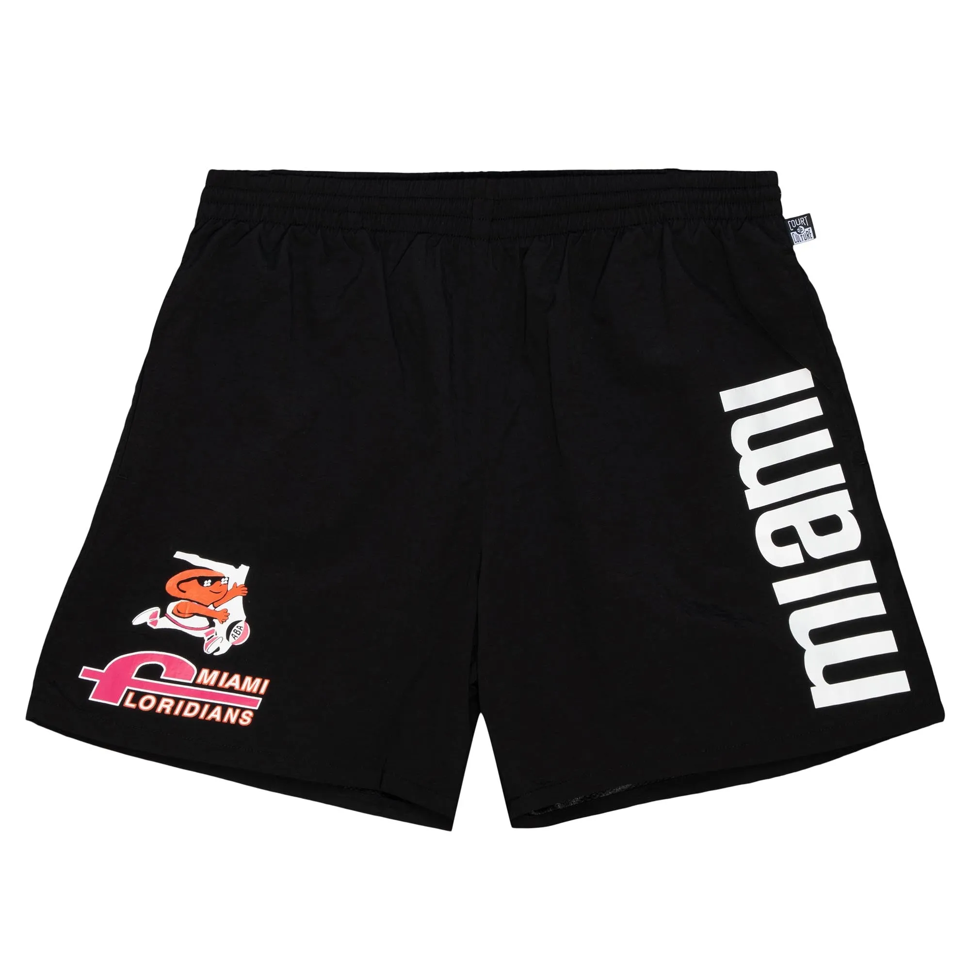 Court Culture X Mitchell and Ness Floridians Black Miami Shorts