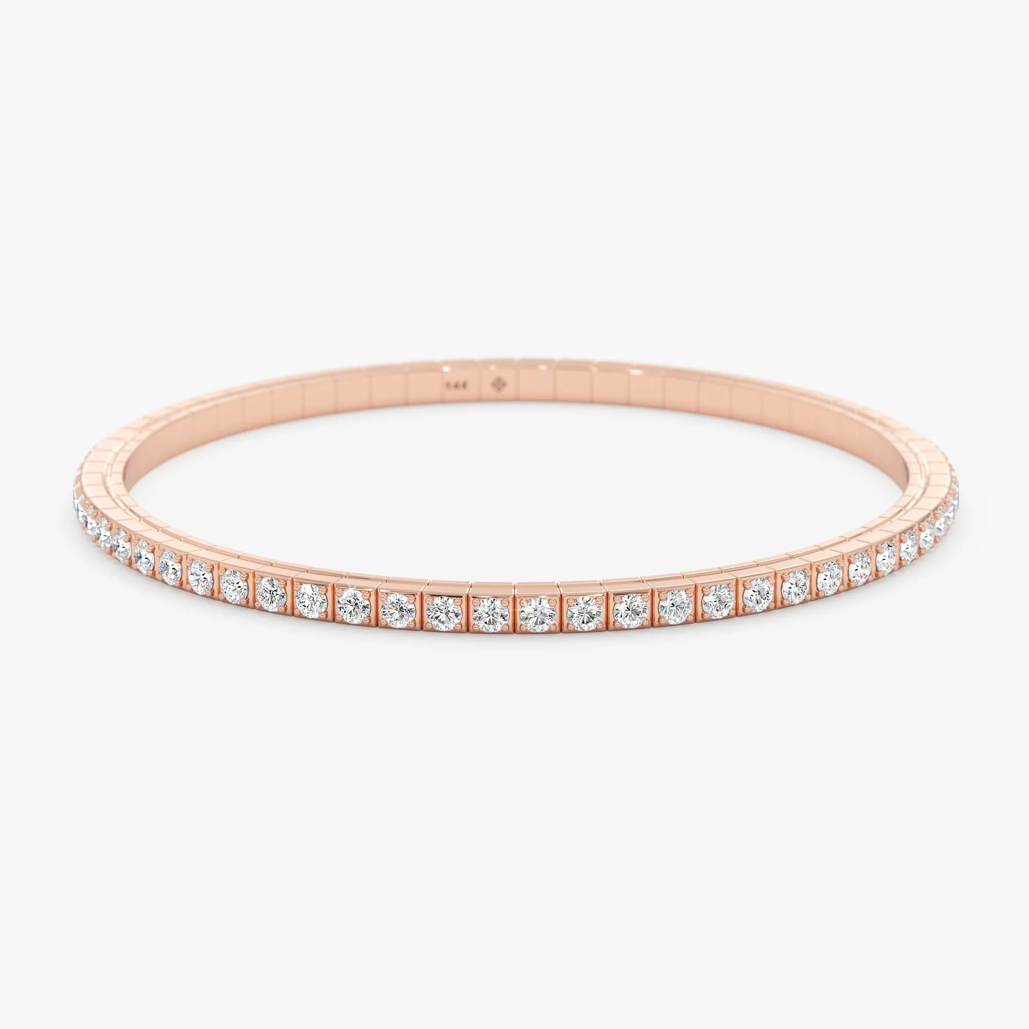 Diamond Stretch Tennis Bracelet, Freja