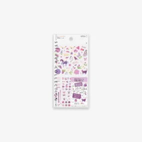 DIARY STICKERS // COLOR PURPLE