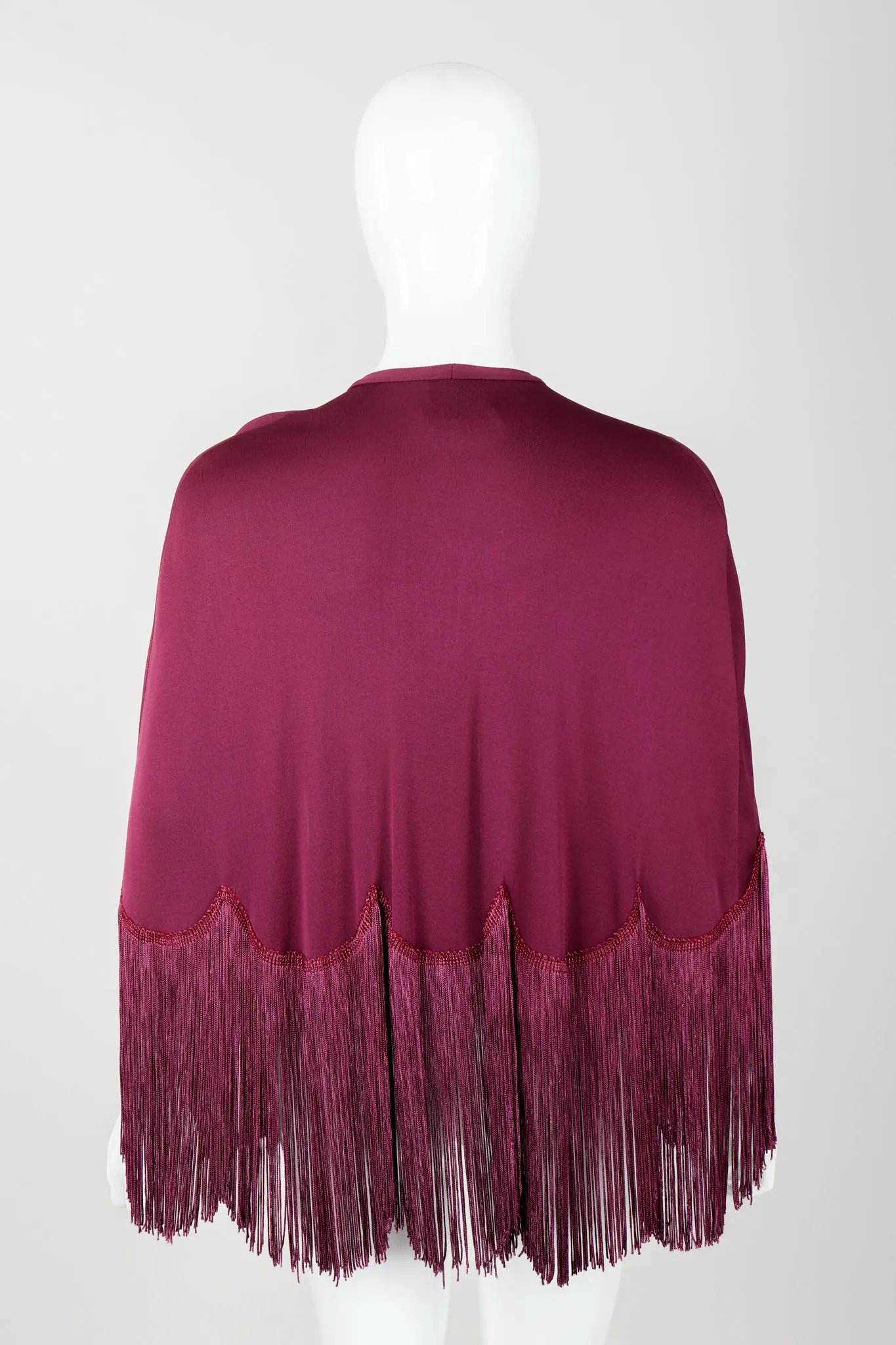 Fringed Caplet & Slipdress Set