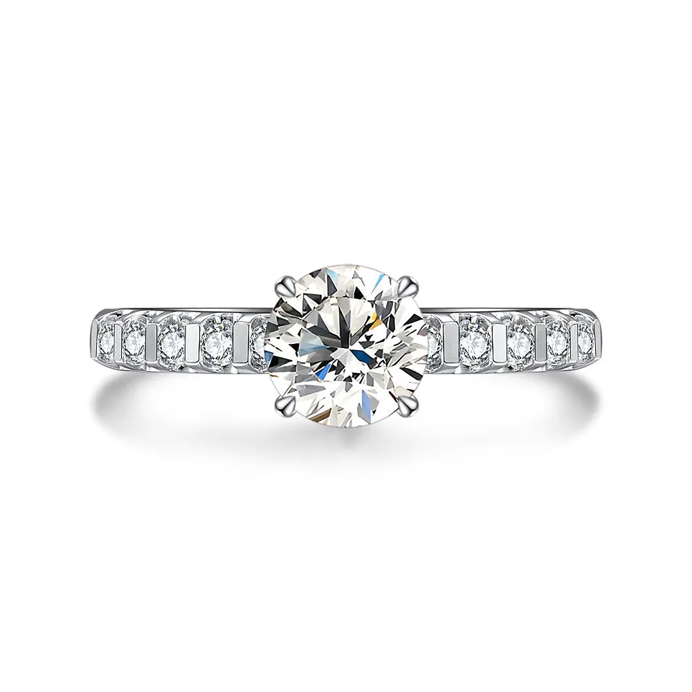 Funny Ring Band Design Moissanite Engagement Ring