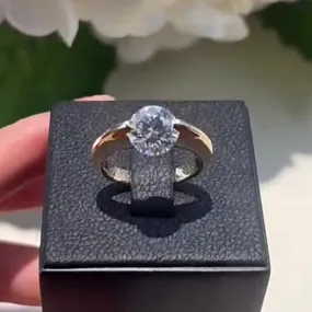 Funny Rotatable Moissanite Engagement Ring