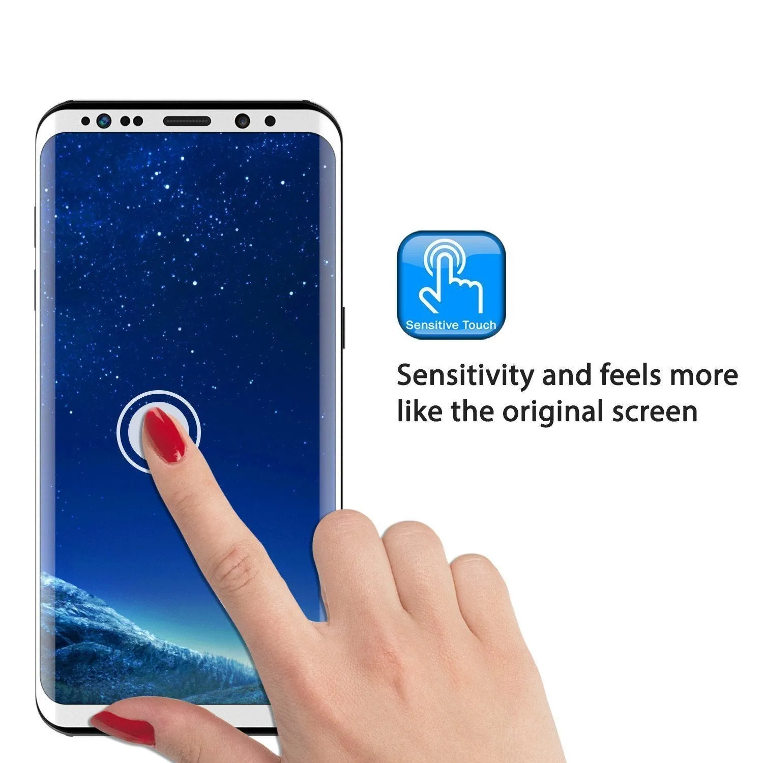 Galaxy S10e White Punkcase Glass SHIELD Tempered Glass Screen Protector 0.33mm Thick 9H Glass