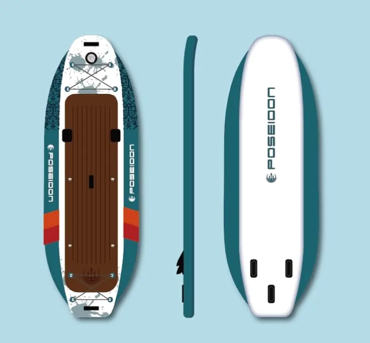 GARVEE 10'8''x47'' Fishing Inflatable Paddle Board, Extra Wide SUP Paddleboard Inflatable, Fishing Stand Up Paddle Board, 2 Fish mounts, Kayak seat, Weight Capacity 440lbs Stand Up Paddle Board