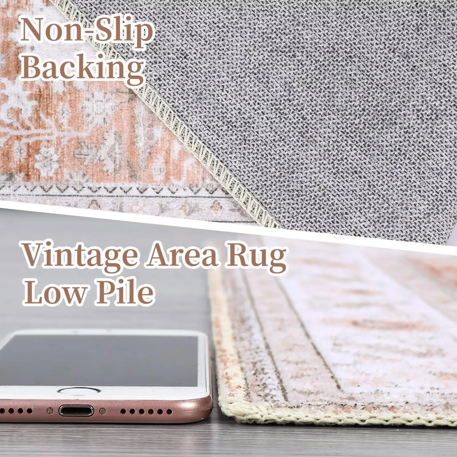 GARVEE Area Rug 2x10 Runner Rugs for Living Room Bedroom Washable Rug Indoor Floor Mats Soft Carpet Boho Accent for Bedroom Decor