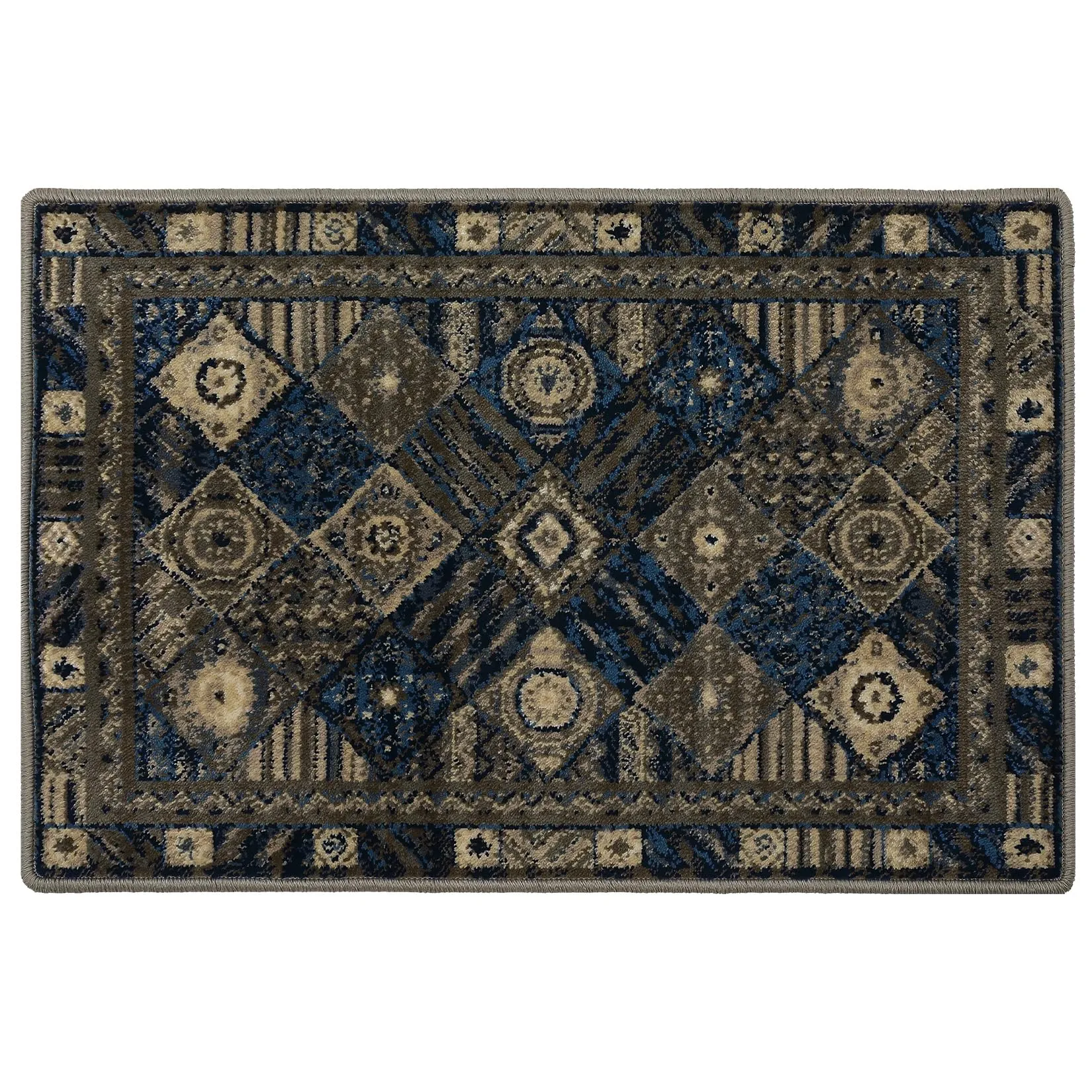 GARVEE Boho Area Rug 2x3 Modern Small Rug Tribal Rugs Plush Entry Rug Non-Slip Washable Door Mat,Thick Bohemian Accent Throw Rug for Bedroom Kitchen Entryway Bathroom,2x3