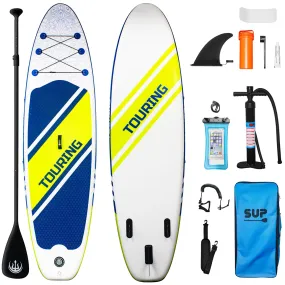 GARVEE Inflatable Paddle Board 10'6x33x6   Adjustable Floating Paddles   Premium Accessories   Non-Slip Comfort Deck   Durable & Stable Design   Suitable for Youth & Adults   Pet-Friendly   Ideal for Fishing, Surfing, Yoga