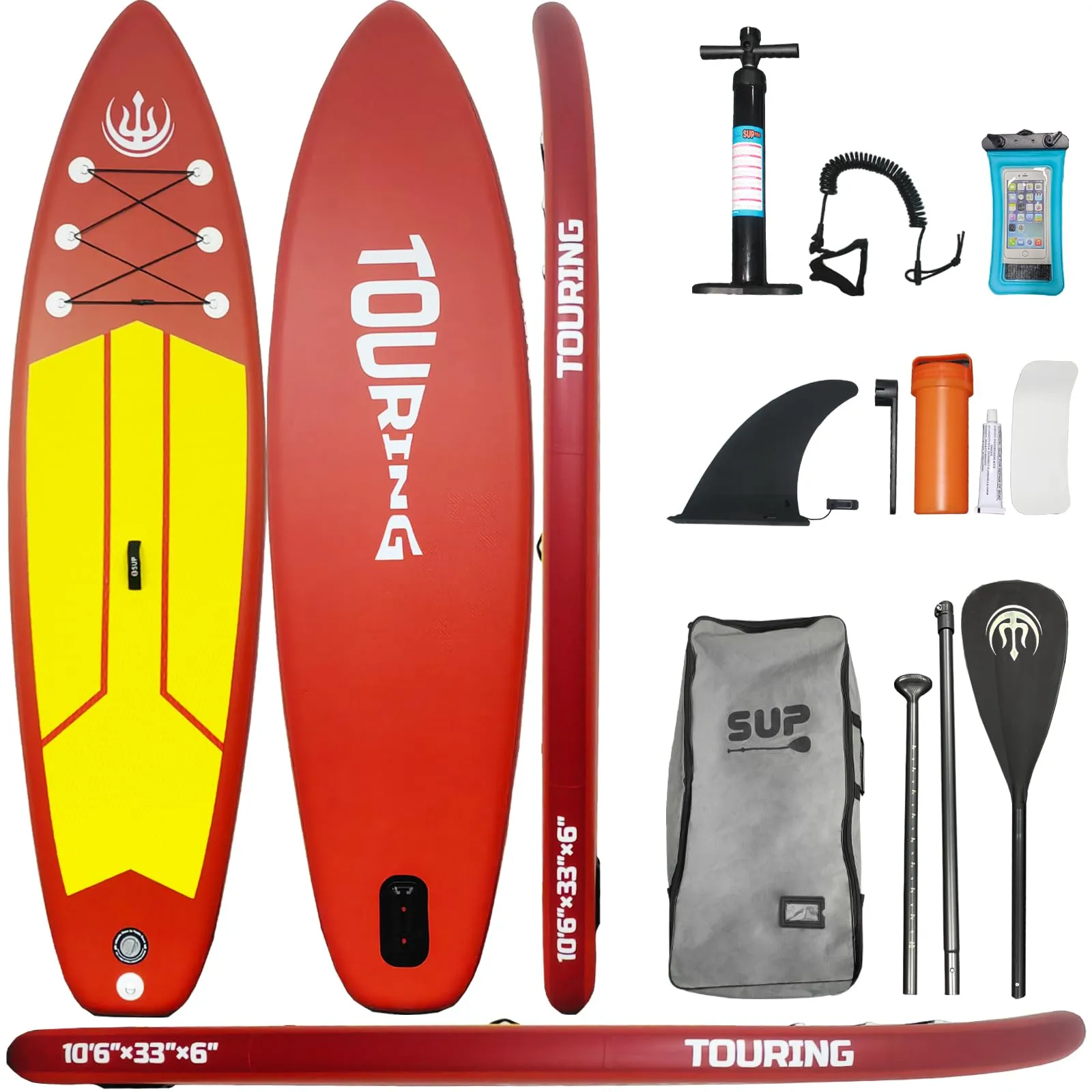 GARVEE Inflatable Paddle Board for Adults, 11'×33 Stand up Paddle Board Inflatable with SUP Accessories, Ultra Stable Sup Board, Fishing Blow up Paddle Boards with Paddle, Pump, Backpack, Fin