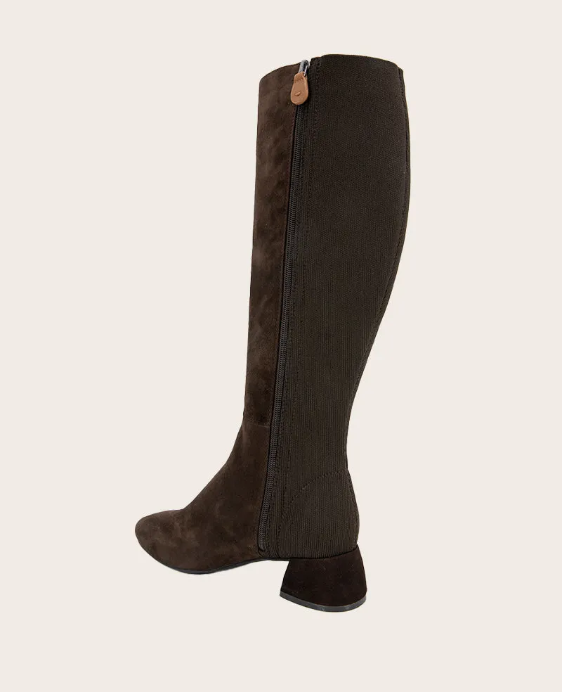 GENTLE SOULS - Emily Tall Suede Elastic Boot