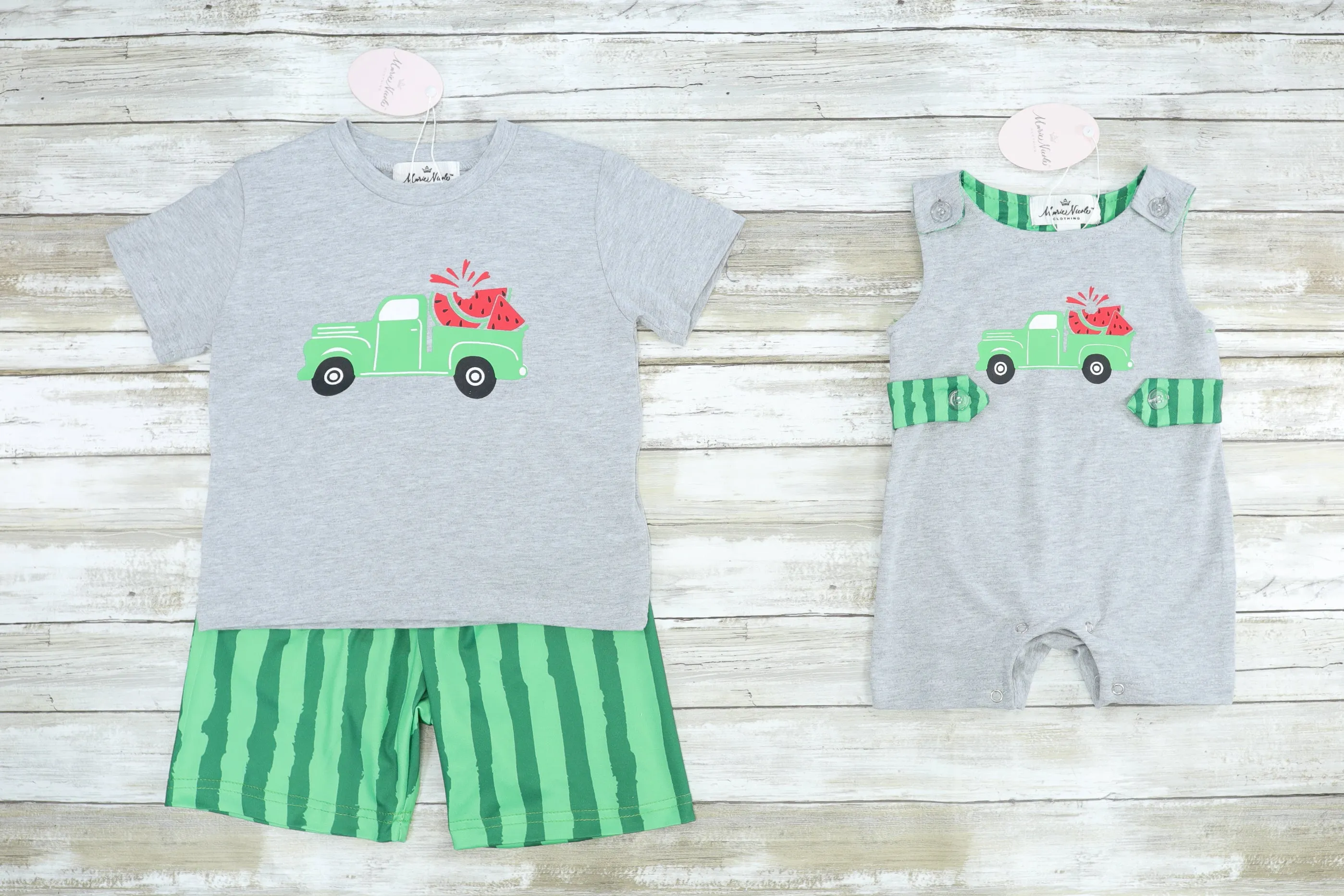 Grey Watermelon Truck Shorts Outfit