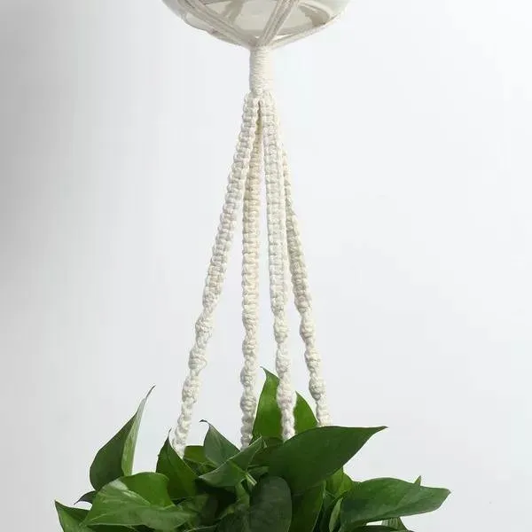 Handmade Bohemian Macrame Plant Hanger Set