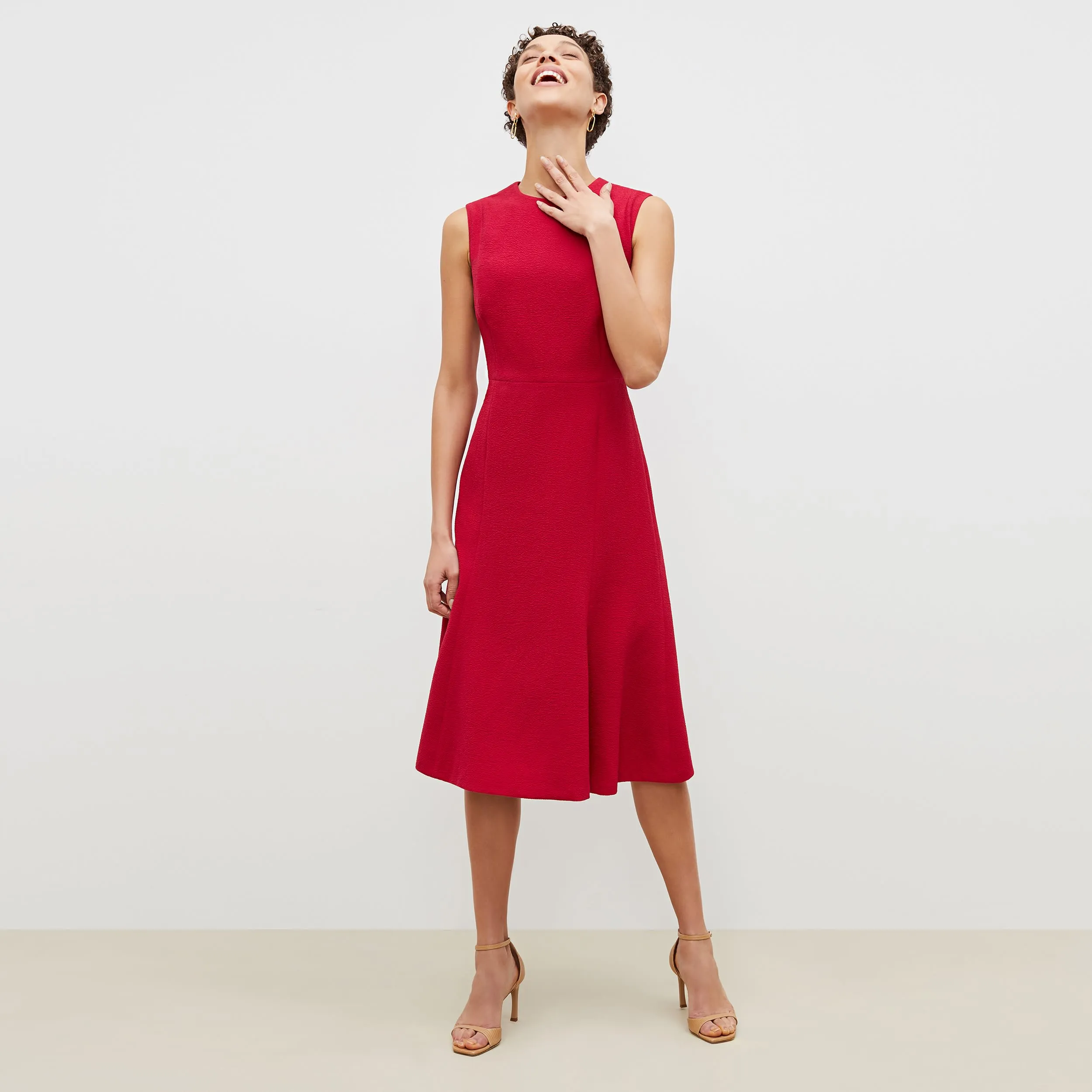 Jane Dress - Staccato :: Hibiscus