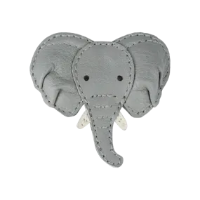 Josy Special Hairclip | Elephant | Elephant Grey Leather