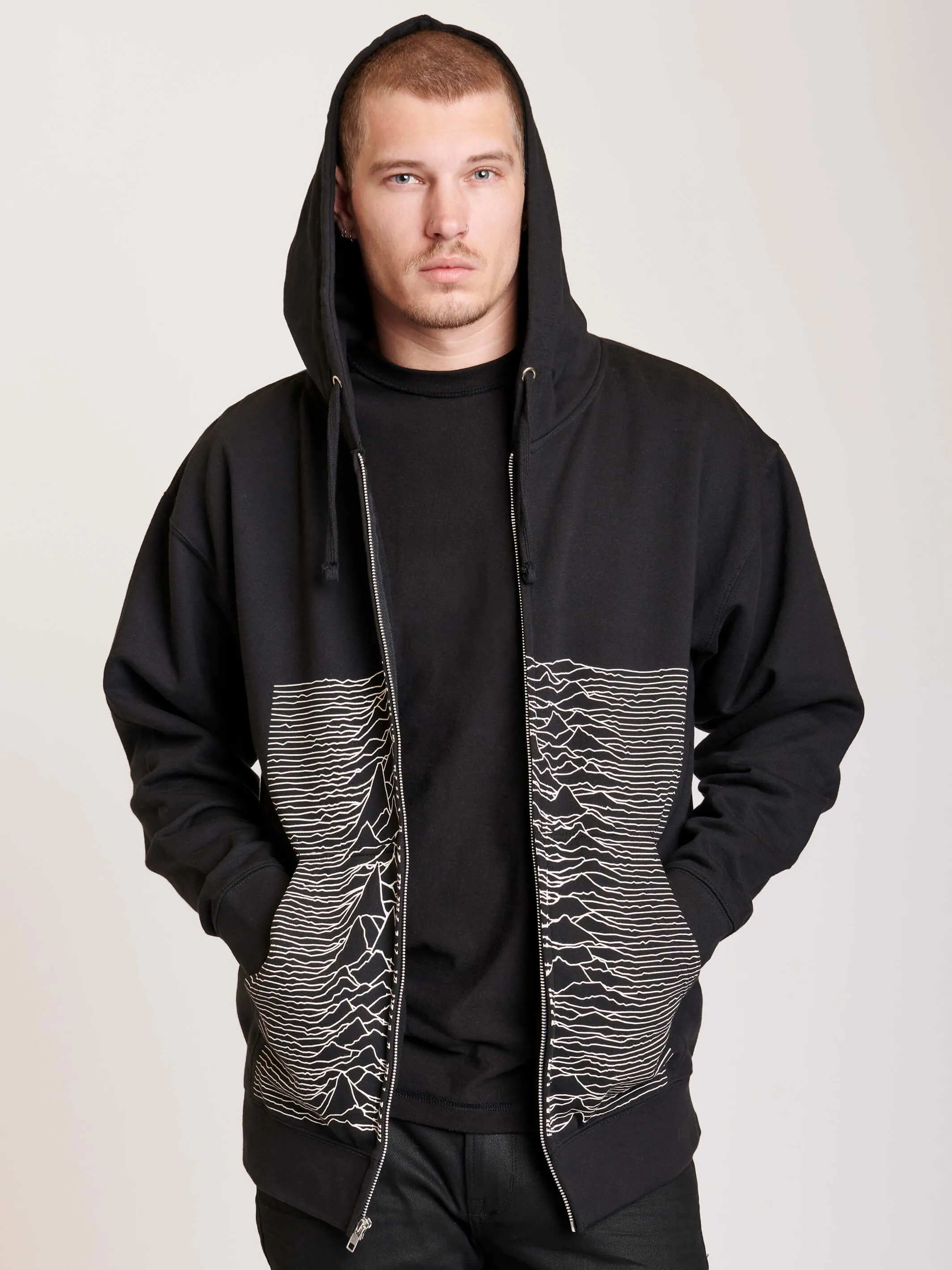 Joy Division Unknown Pleasures Zip Up Hoodie