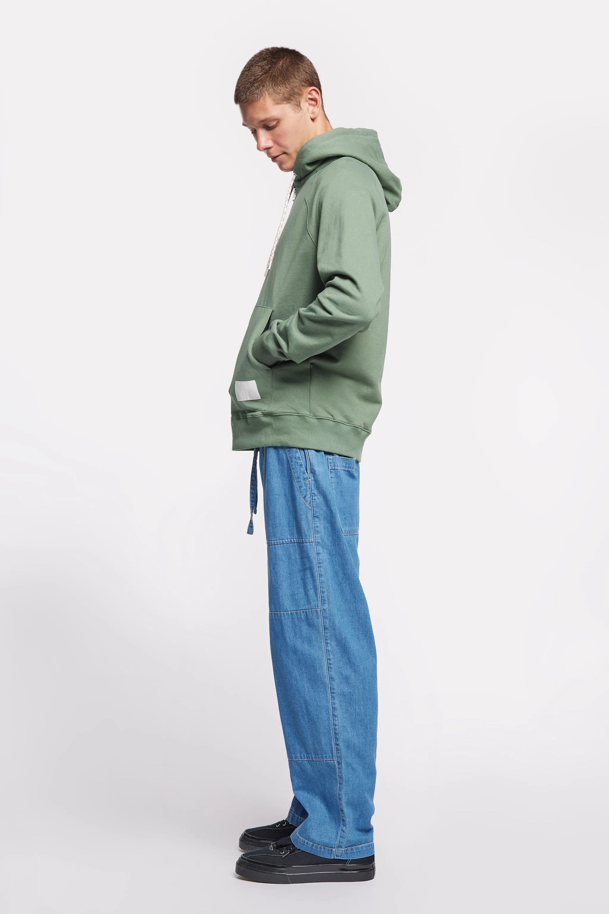 Kandam Zip Up Hoodie Fatigue Green