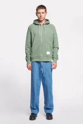 Kandam Zip Up Hoodie Fatigue Green