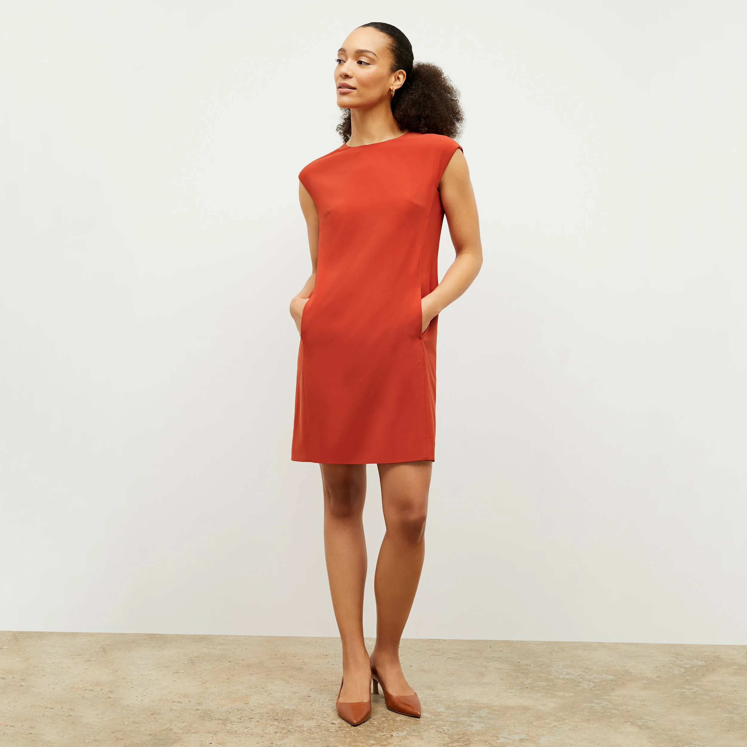 Maaza Dress - OrigamiTech :: Blood Orange