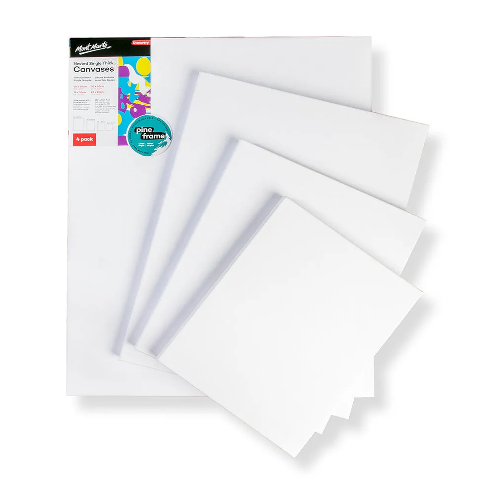 Nested Single Thick Canvases Discovery 4 Pack