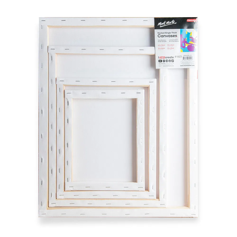 Nested Single Thick Canvases Discovery 4 Pack